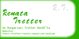 renata tretter business card